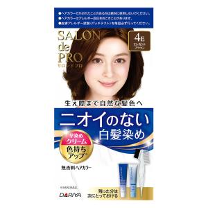 サロンドプロ無香料ヘアカラー早染めクリーム4E 80g エレガントブラウン