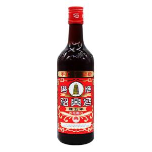 紹興酒「塔牌」花彫 <陳五年> 16度 600ml