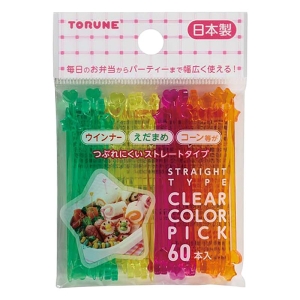 クリアカラーピック 60本入 ストレートタイプ