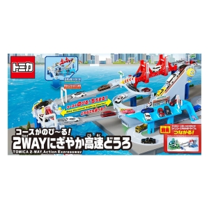 【お取り寄せ商品】トミカワールド コースがのび~る!2WAYにぎやか高速どうろ