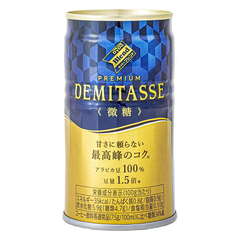 ダイドーブレンドプレミアム デミタス微糖 缶 150g