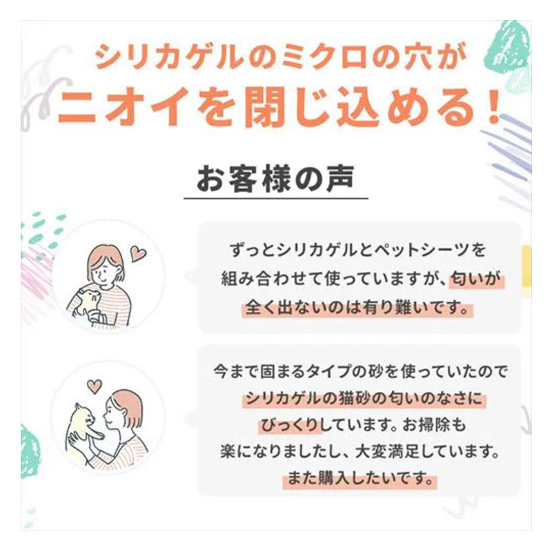 1週間取り替えいらず ネコトイレ専用 脱臭サンド