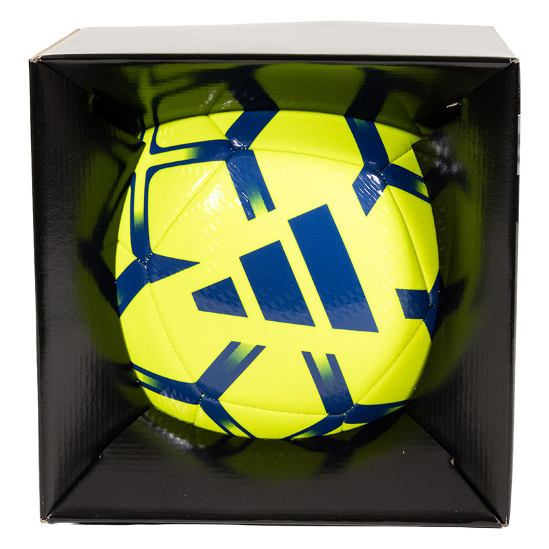 adidas スターランサー クラブ サッカーボール 5号 ソーラーイエロー×ブルー AF5959YB