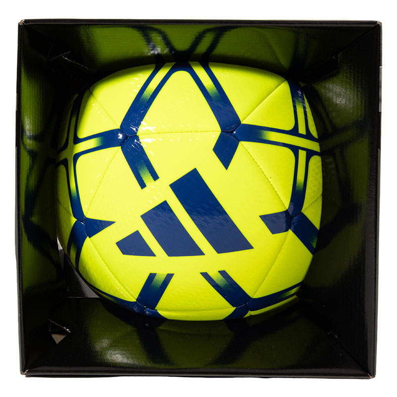 adidas スターランサー クラブ サッカーボール 4号 ソーラーイエロー×ブルー AF4959YB