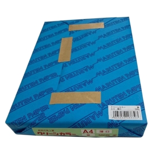 コピー用紙 クリーンカラー A4 薄口 鶯 500枚入 A4-500P