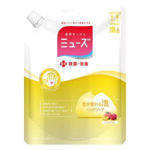 薬用石鹸 泡ミューズ ピーチ&ローズ 大型詰替 450ml