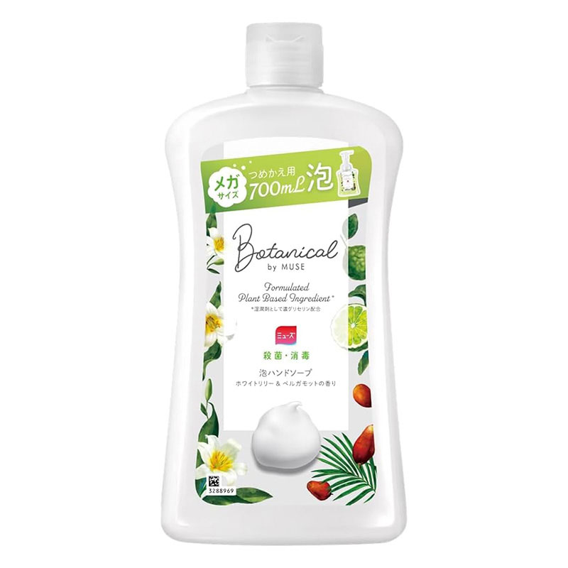 ボタニカルbyミューズ 泡ハンドソープ ホワイトリリー＆ベルガモット 詰替用 メガサイズ700ml 【医薬部外品】