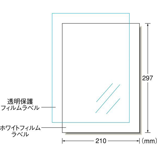 屋外でも使えるサインラベルシール[インクジェット] 3セット
