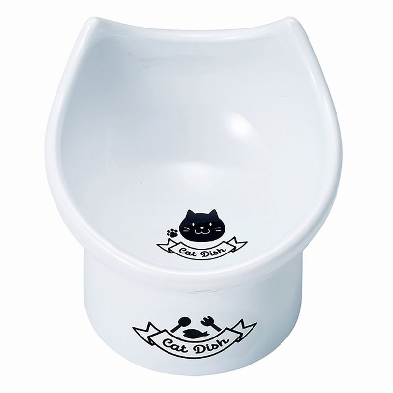 足付陶製食器 猫11