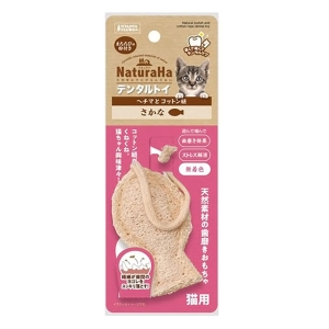 ナチュラハデンタルトイ ヘチマとコットン紐 さかな 1個