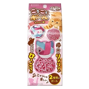 にゃんこたいむ ころころボール マウスと鈴 2個