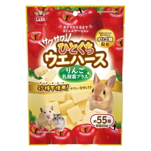 サクサク!ひとくちウエハース りんご 乳酸菌プラス 85g