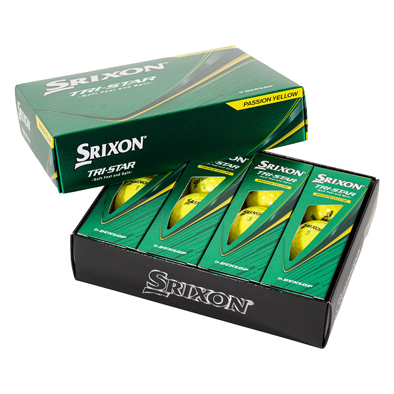 SRIXON TRY-STAR ゴルフボール プレミアムパッションイエロー 1ダース