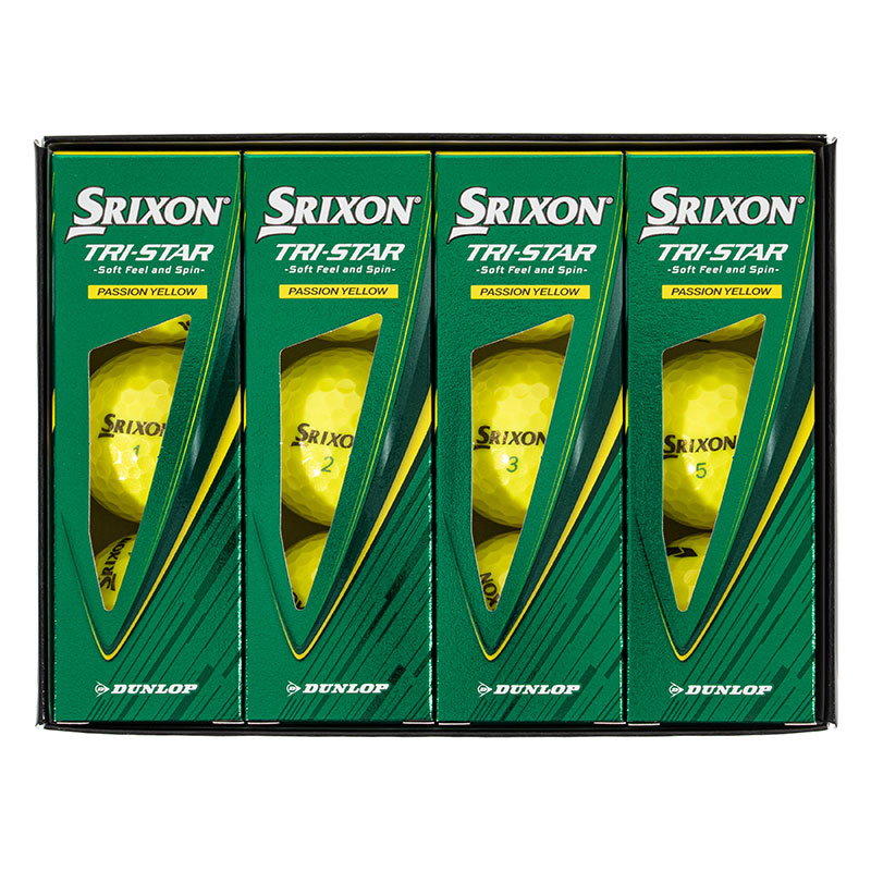 SRIXON TRY-STAR ゴルフボール プレミアムパッションイエロー 1ダース