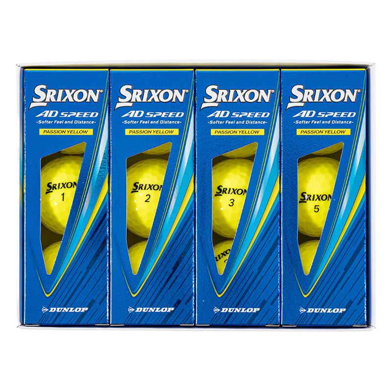 SRIXON AD SPEED ゴルフボール プレミアムパッションイエロー 1ダース