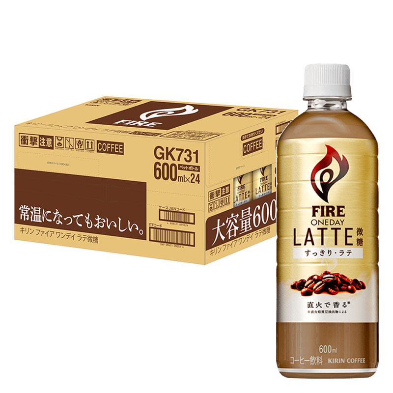 ファイア ワンデイ ラテ微糖 1箱(600ml×24本) 1箱（600ml×24本）