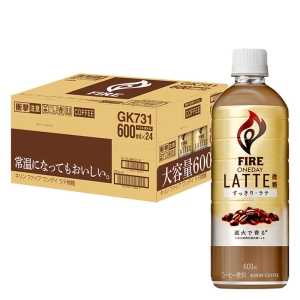 ファイア ワンデイ ラテ微糖 1箱(600ml×24本) 1箱（600ml×24本）
