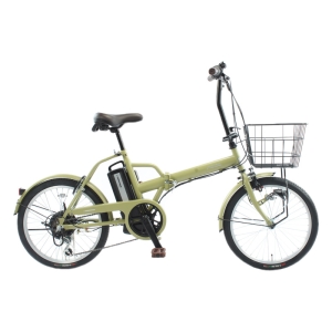 ◆イーコンシャスフィール 折りたたみ 電動自転車 20インチ 6段 マットオリーブ