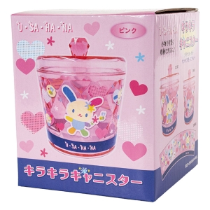 キラキラキャニスター ウサハナ ピンク
