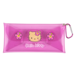カラビナ付き クリアロングポーチ ハローキティ 日焼け SAC-CCL-KTHI