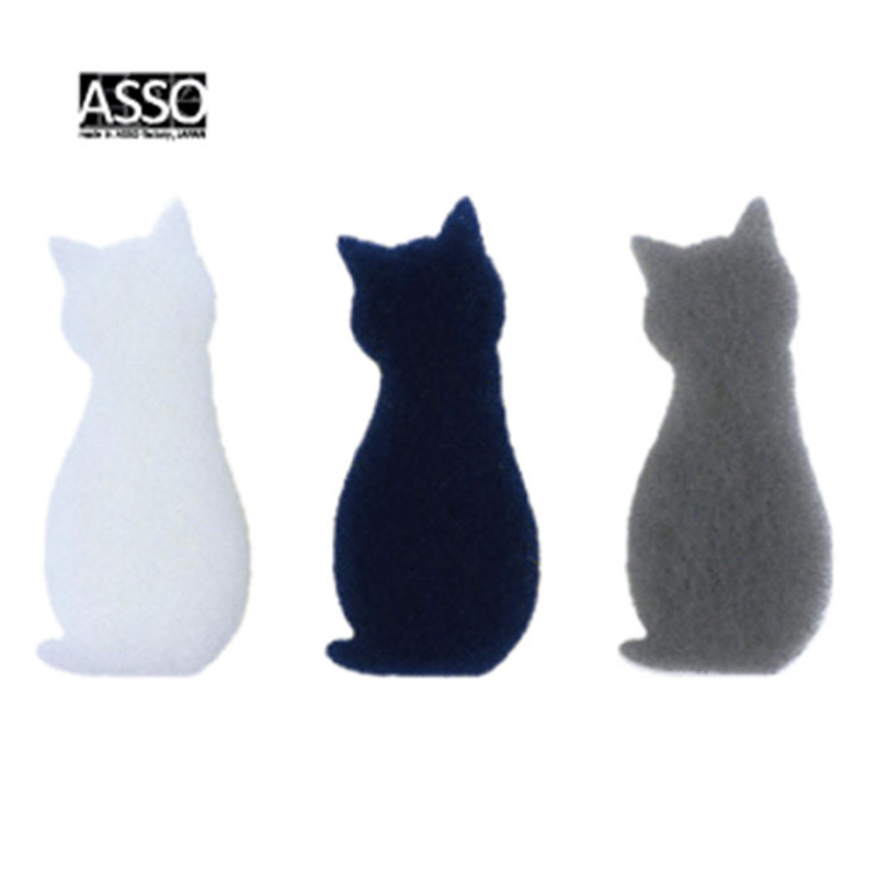 CARAful 抗菌ソフト キッチンスポンジ ねこ3個組