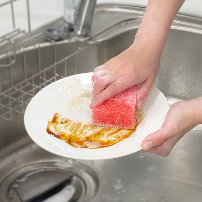 Asso 赤星スポンジ 食器洗い用 すこしかため