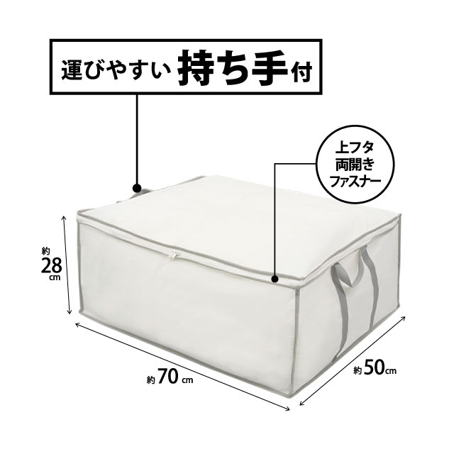 持ち手付毛布・敷パッド袋