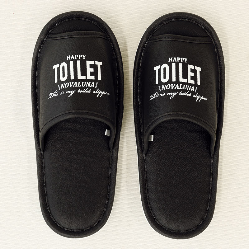 PVCトイレスリッパ L BK