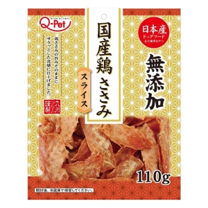 Q-Pet 国産鶏ささみスライス 110g