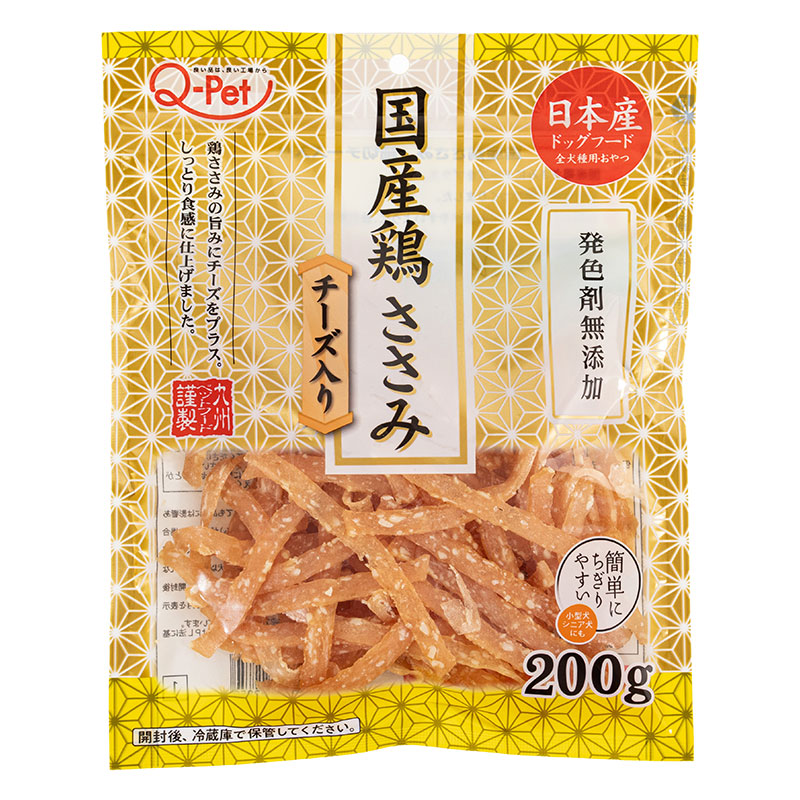 Q-Pet 国産鶏 ささみチーズ入り 200g