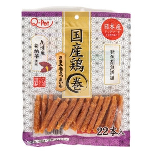 Q-Pet 国産鶏 ささみ巻きおいも 22本