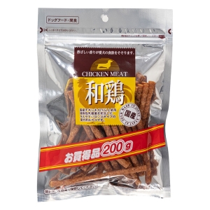 チキンミート 和鶏ジャーキー お買い得品 200g