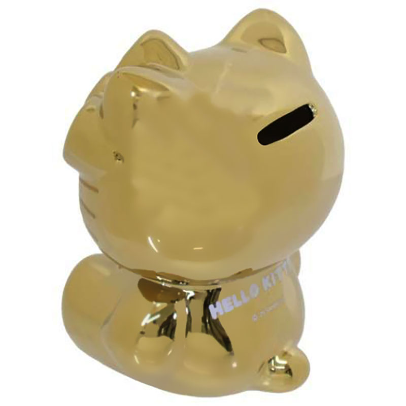 ゴールド貯金箱ハローキティ