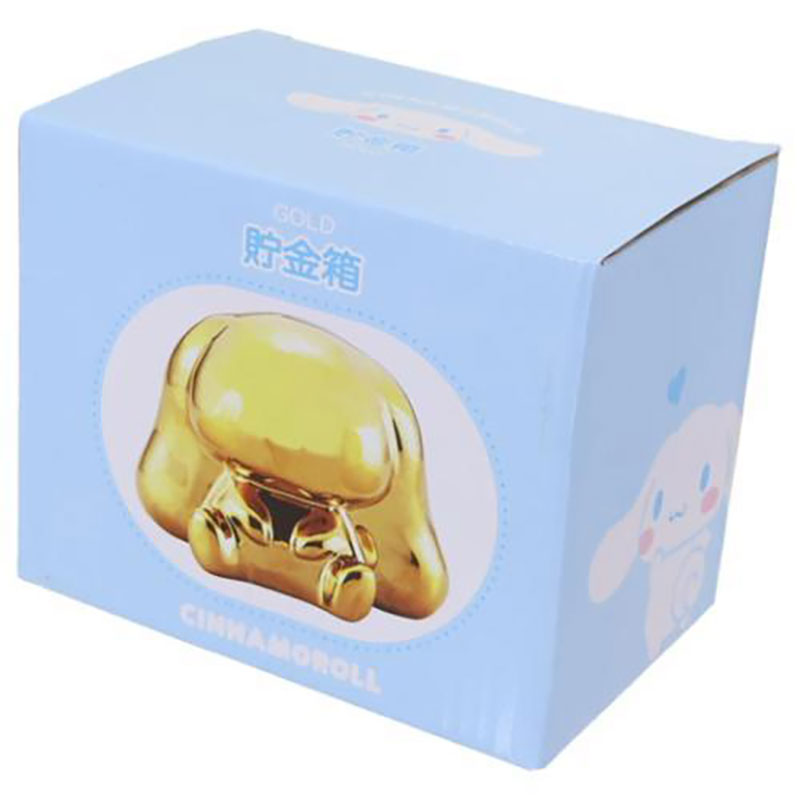 ゴールド貯金箱シナモロール