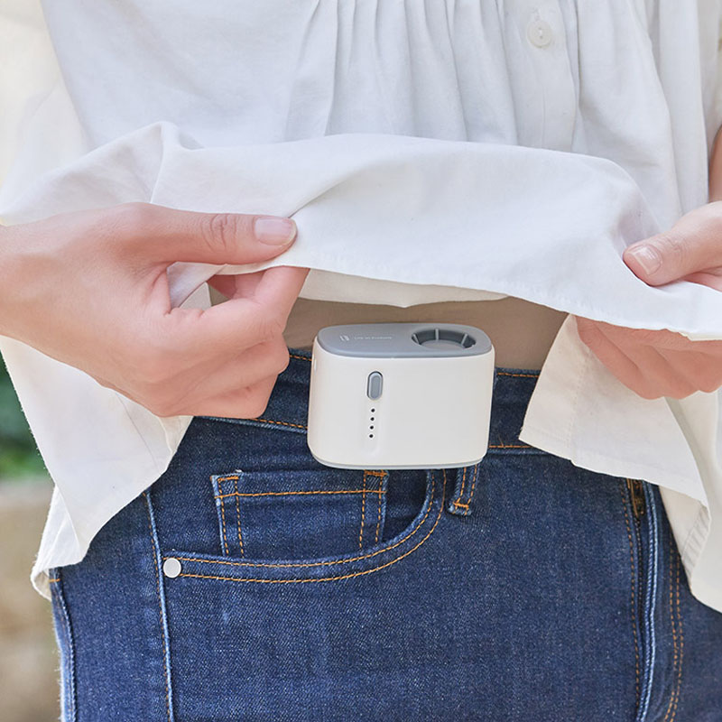 ミニターボファン ウエストクリップ付 スモーキーブルー LCAF042-SB