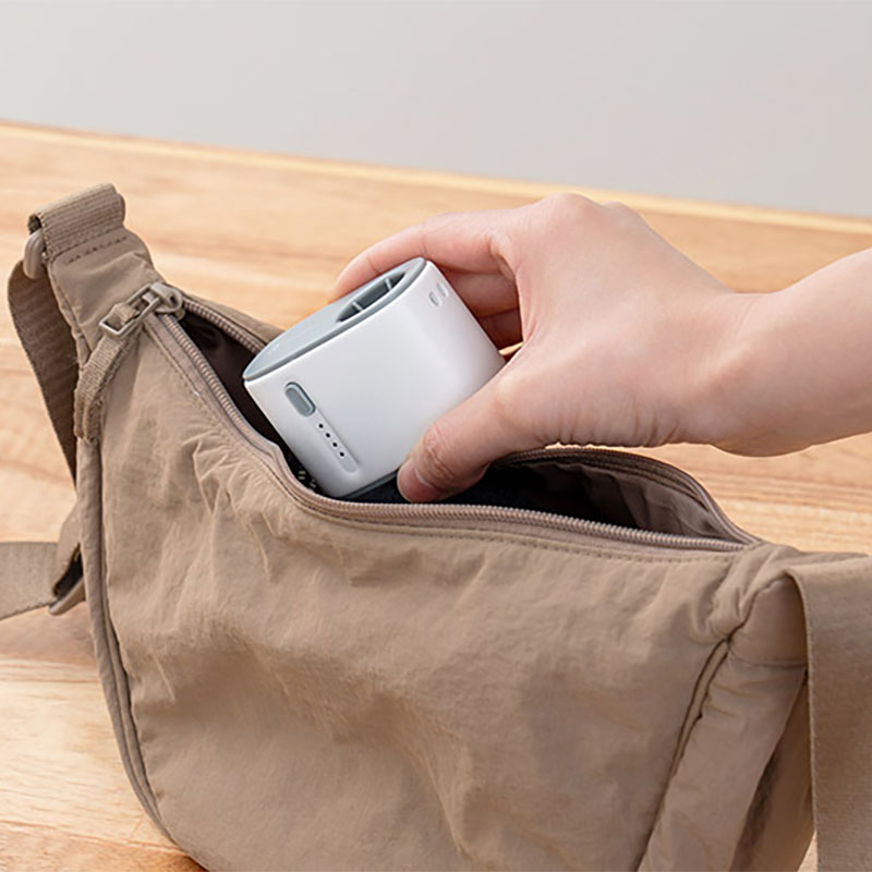 ミニターボファン ウエストクリップ付 スモーキーブルー LCAF042-SB