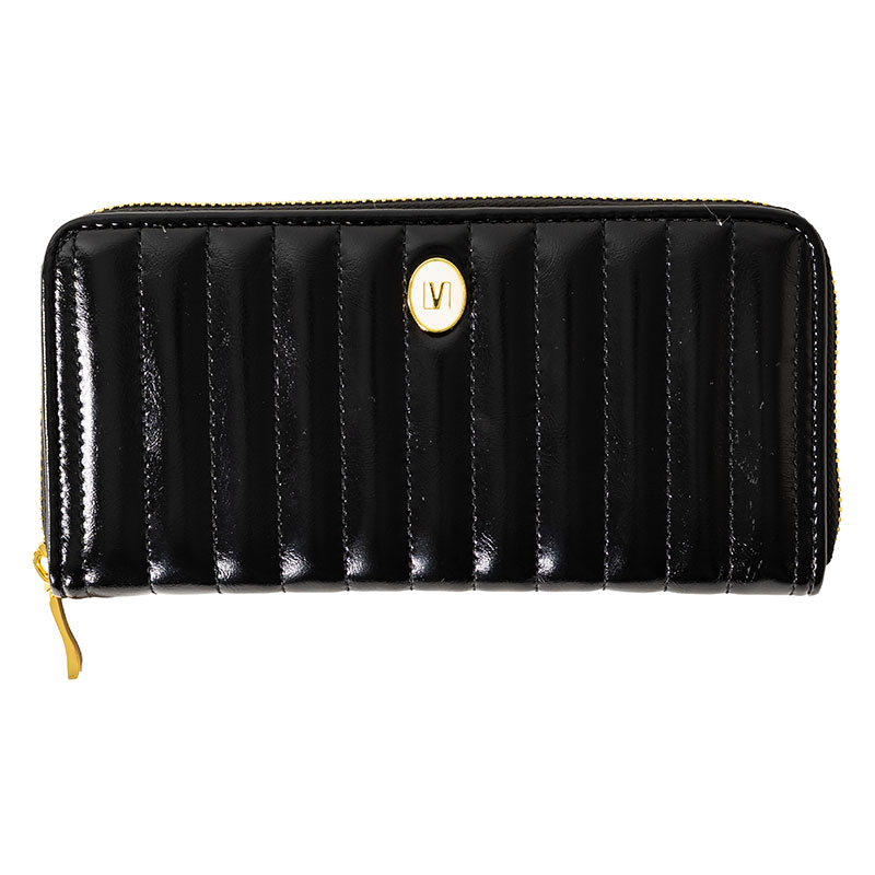 キルト長財布 ブラック