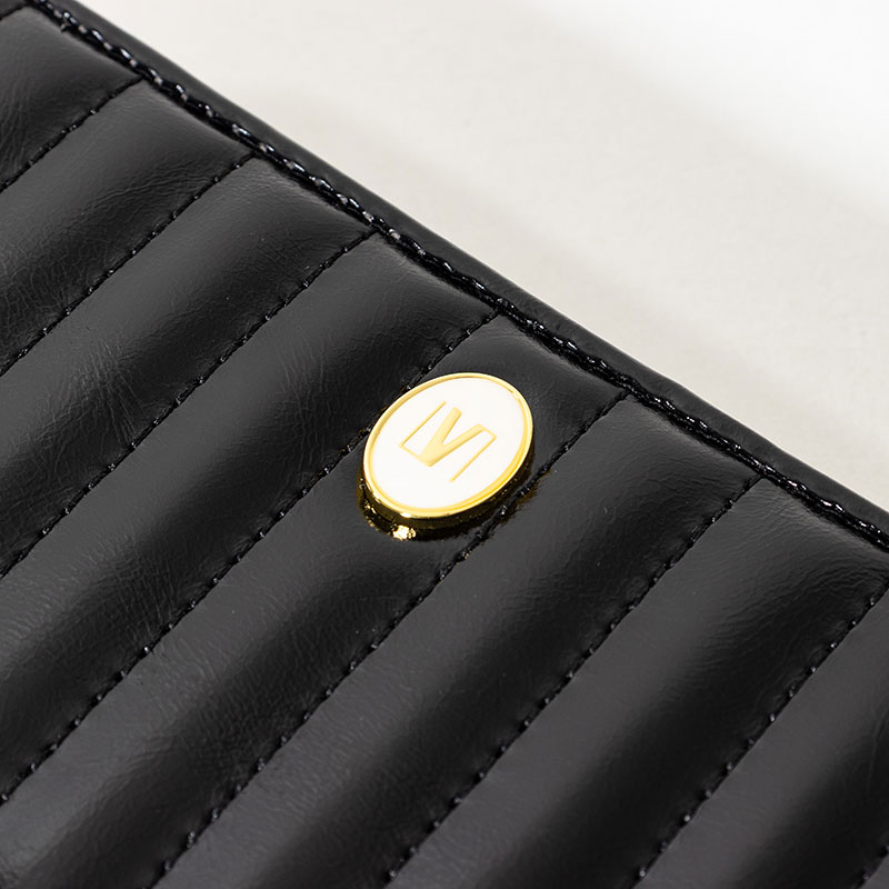 キルト長財布 ブラック