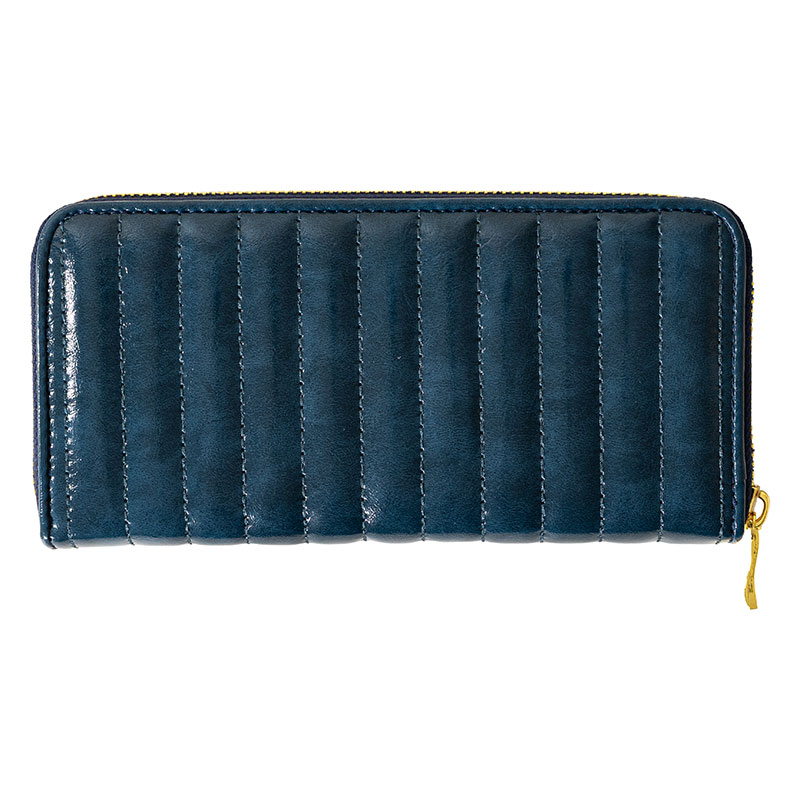 キルト長財布 ネイビー