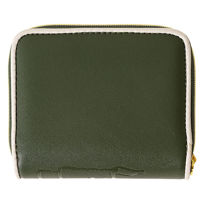 スヌーピー 型押し 二つ折り財布 ブラウン