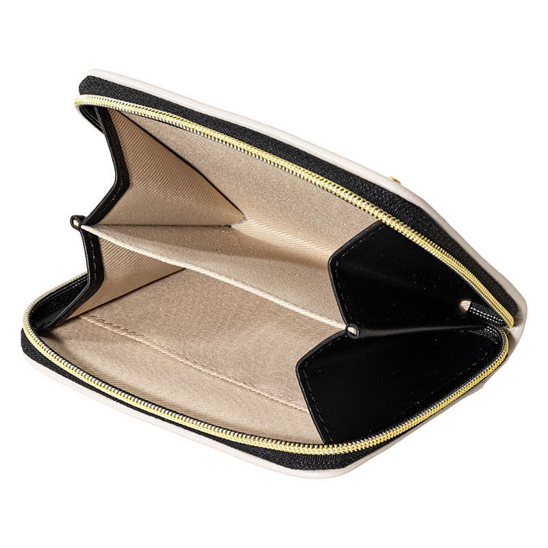 スヌーピー 型押し 小銭入れ ブラック