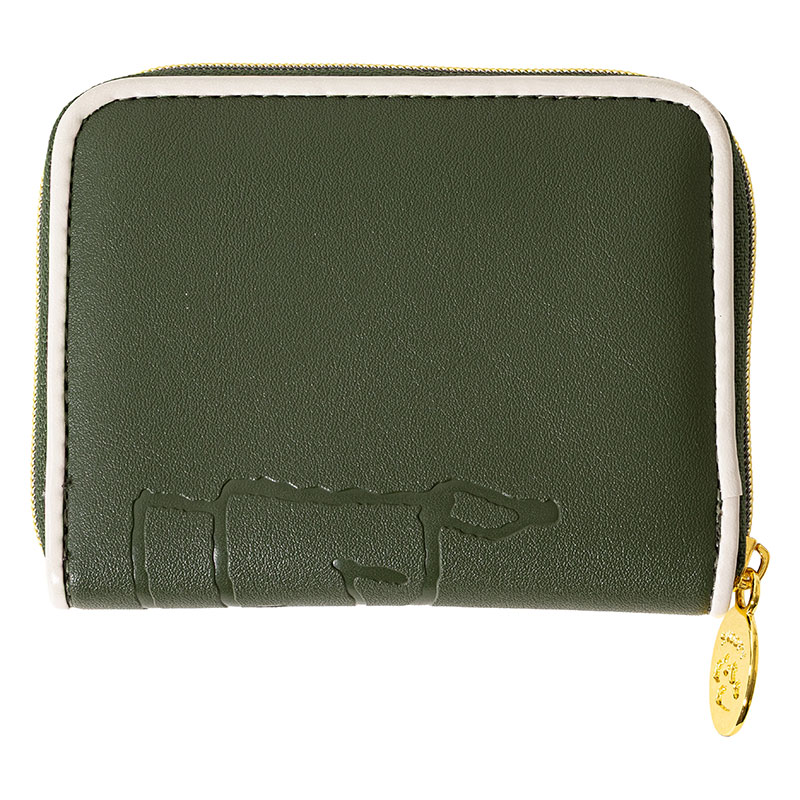 スヌーピー 型押し 小銭入れ ブラウン