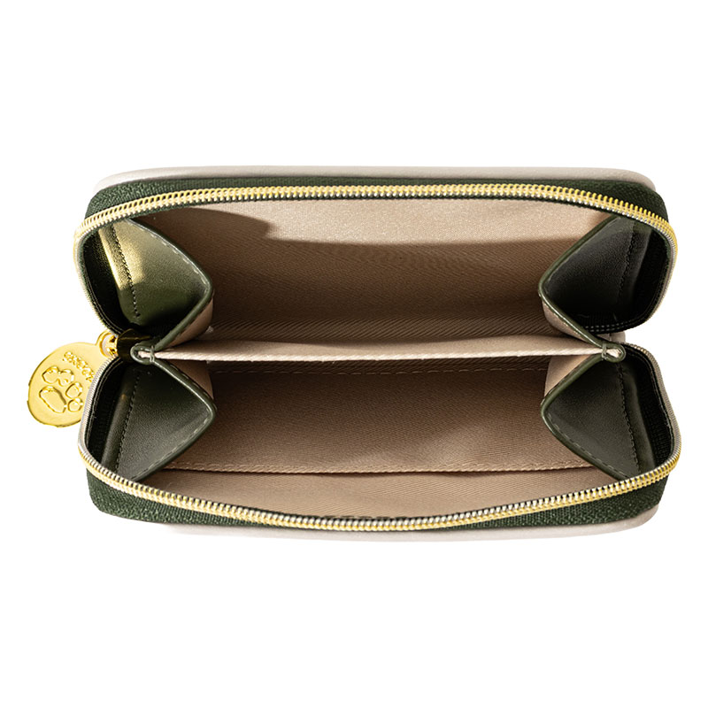 スヌーピー 型押し 小銭入れ ブラウン