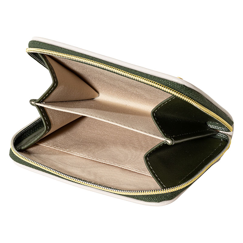 スヌーピー 型押し 小銭入れ ブラウン