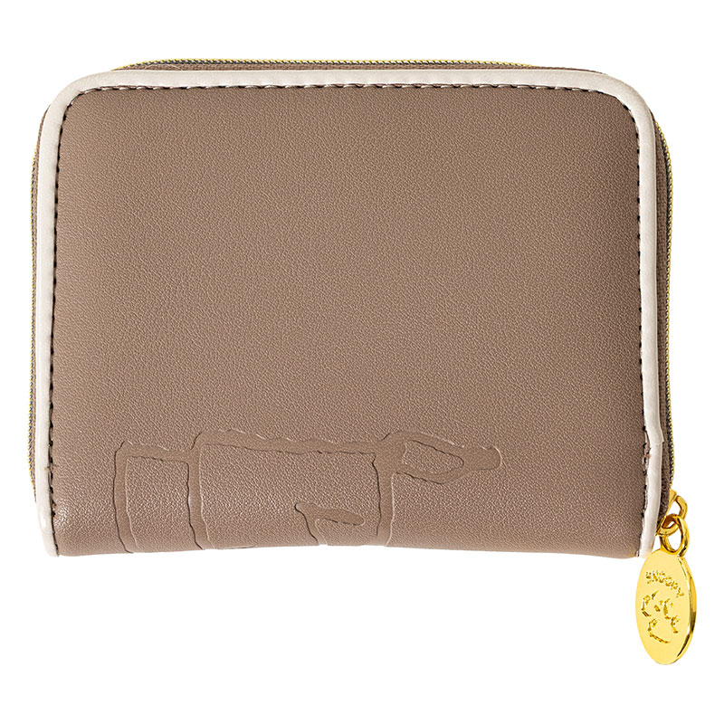 スヌーピー 型押し 小銭入れ グレー