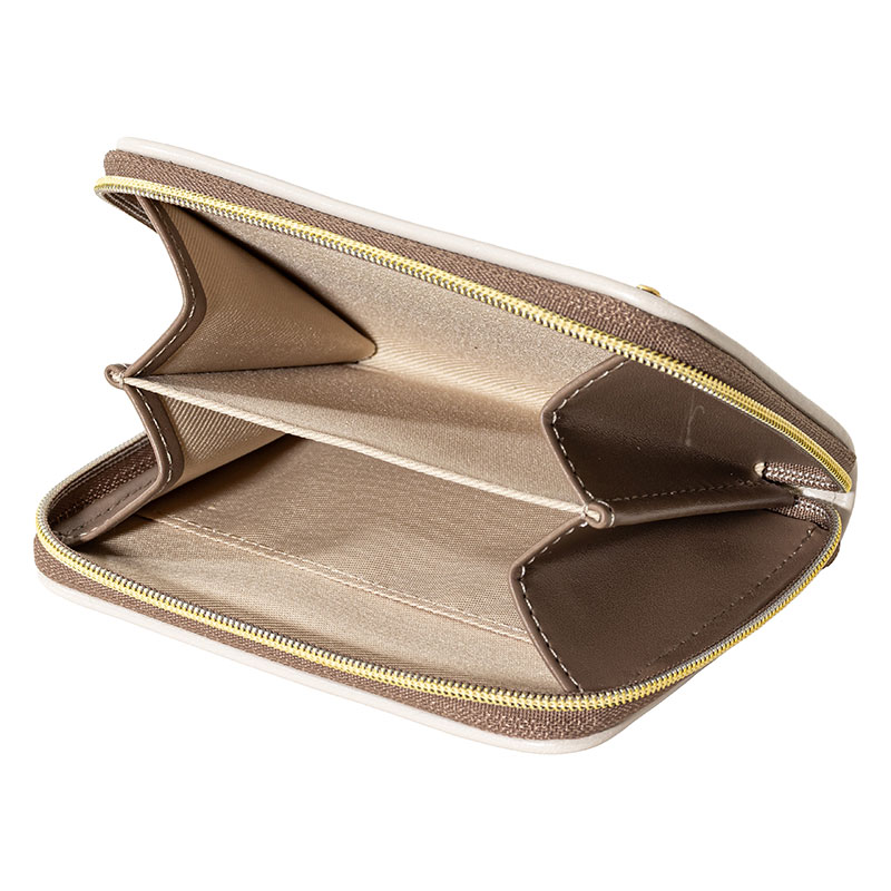 スヌーピー 型押し 小銭入れ グレー