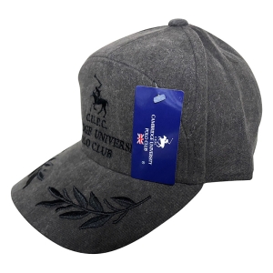 POLO CLUB 顔料染め ワイドCAP 57-59cm ブラック