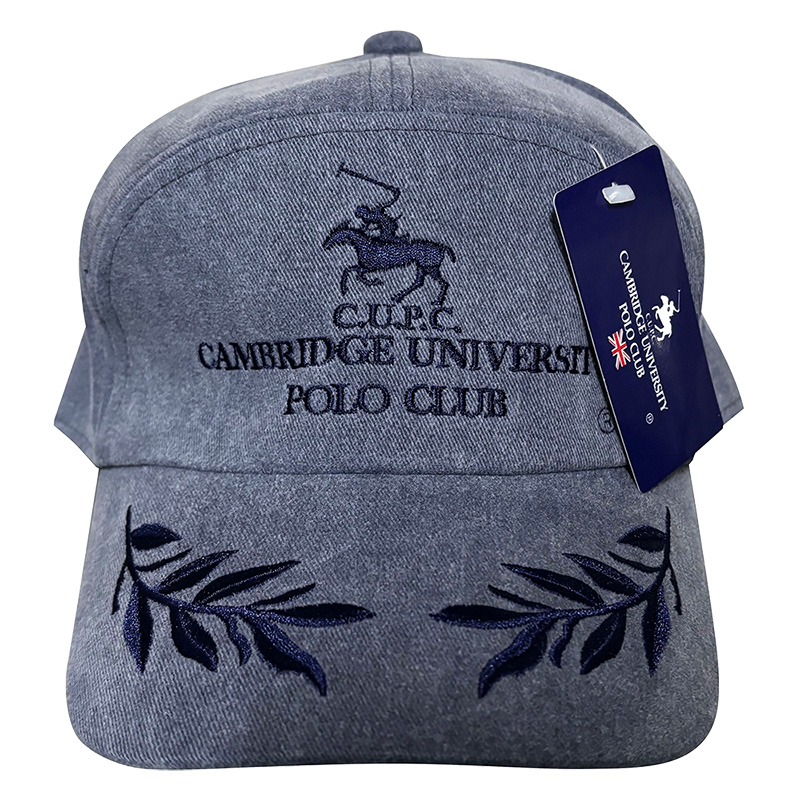 POLO CLUB 顔料染め ワイドCAP 57-59cm ネイビー