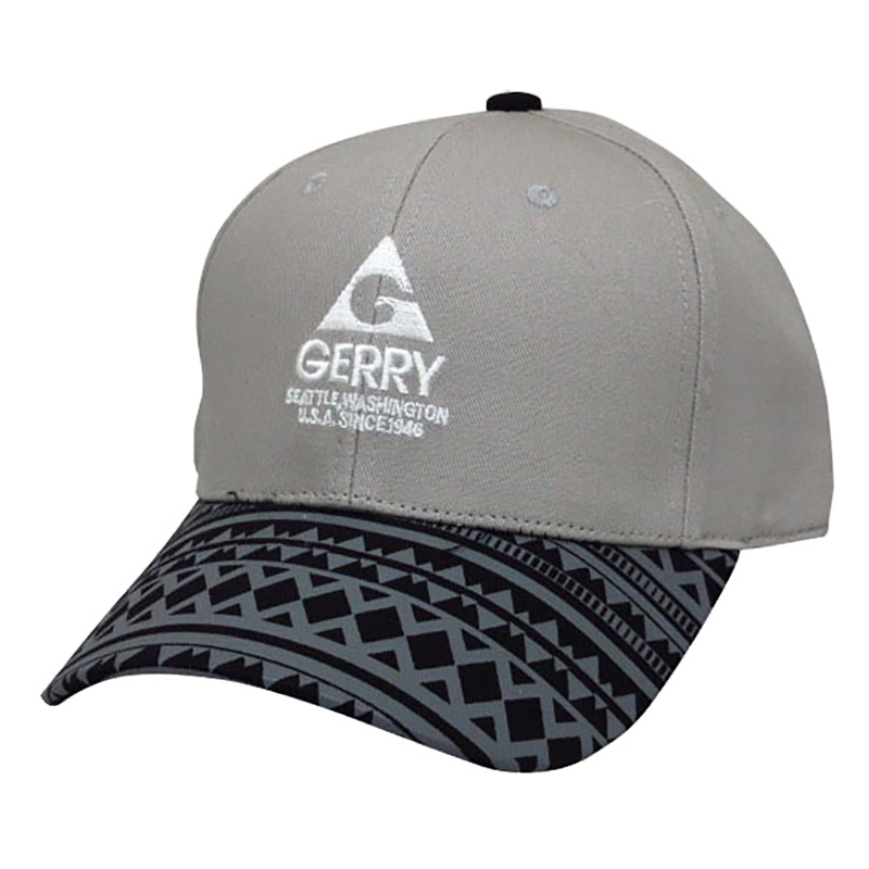 GERRY ロゴCAP 56-59cm ネイティブ柄グレー