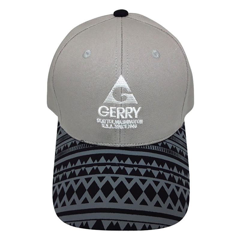 GERRY ロゴCAP 56-59cm ネイティブ柄グレー